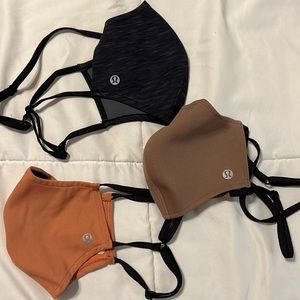 Gently used Lululemon face masks (all three)